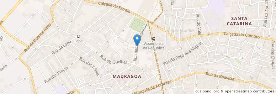 Mapa de ubicacion de Dâmaso en 葡萄牙, Área Metropolitana De Lisboa, Lisboa, Grande Lisboa, 里斯本, Estrela.
