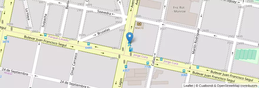 Mapa de ubicacion de 47 - Ovidio Lagos y Seguí en 阿根廷, Santa Fe, Departamento Rosario, Municipio De Rosario, 罗萨里奥.