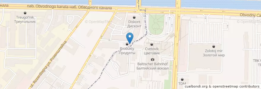 Mapa de ubicacion de Карман en ロシア, 北西連邦管区, レニングラード州, サンクト ペテルブルク, Адмиралтейский Район.