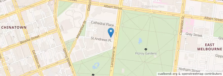 Mapa de ubicacion de Zouki Cafe en Australia, Victoria, City Of Melbourne.