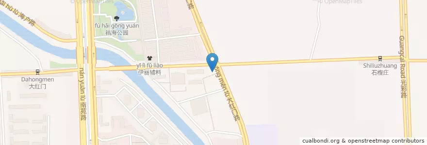 Mapa de ubicacion de 韩翠芬诊所 en China, Pequim, Hebei, 丰台区.