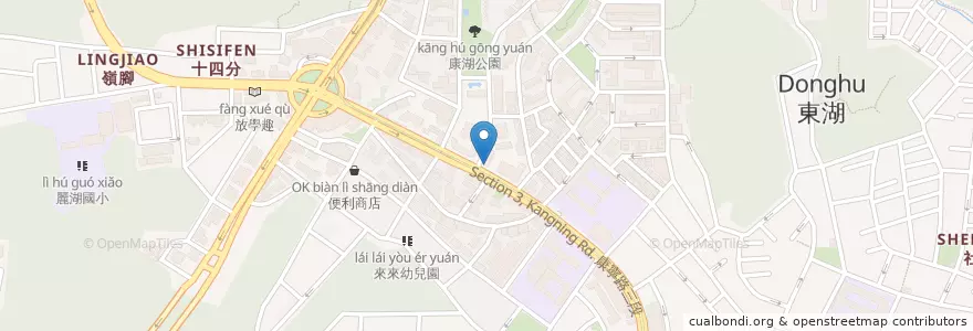 Mapa de ubicacion de 六美自助餐 en 臺灣, 新北市, 臺北市, 內湖區.