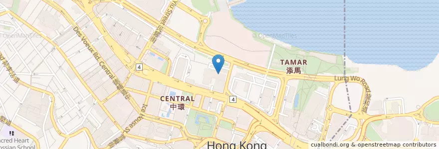 Mapa de ubicacion de 美心皇宮 Maxim's Palace en China, Guangdong, Hongkong, Hongkong, New Territories, 中西區 Central And Western District.