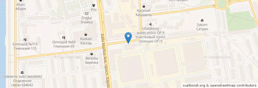 Mapa de ubicacion de ОТП Банк en Rusland, Federaal District Siberië, Омская Область, Омский Район, Городской Округ Омск.