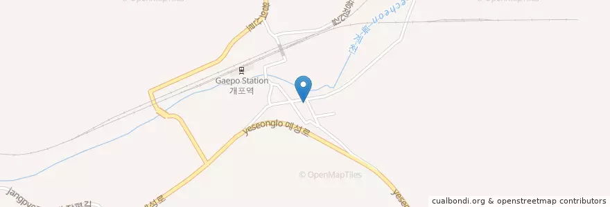 Mapa de ubicacion de 새마을금고 입암지점 en 대한민국, 경상북도, 예천군.