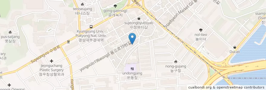 Mapa de ubicacion de 길림성 en Korea Selatan, 부산, 남구.