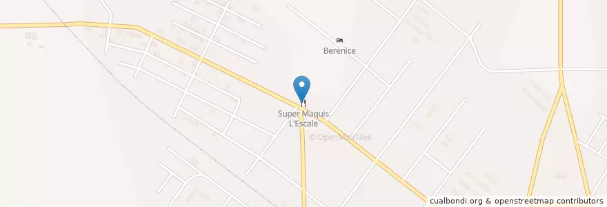 Mapa de ubicacion de Super Maquis L'Escale en Côte D’Ivoire, Lacs, N’Zi.