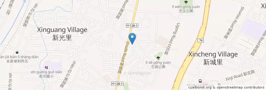 Mapa de ubicacion de 滿好平價熱炒 en Taïwan, Taichung, 太平區.