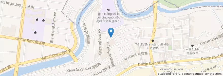 Mapa de ubicacion de 壹號樹早午餐餐廳 en تایوان, کائوهسیونگ, 楠梓區.