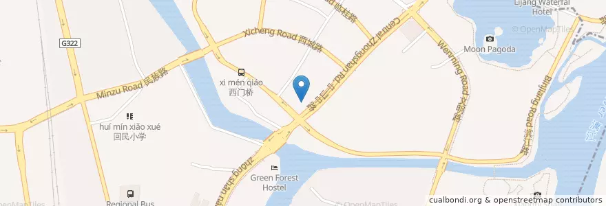 Mapa de ubicacion de KFC en China, Guangxi, Guilin, Xiangshan District, 象山街道.
