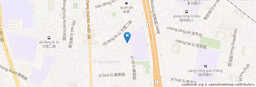 Mapa de ubicacion de 海窩窩 en Taiwan, Kaohsiung, 三民區.