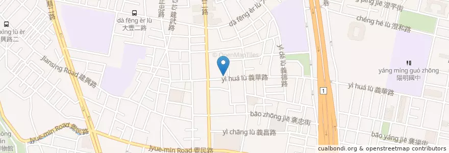 Mapa de ubicacion de 品君天津湯包館 en Taiwan, Kaohsiung, Sanmin District.