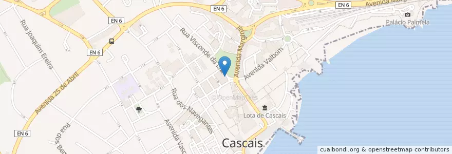 Mapa de ubicacion de Padaria Portuguesa en 포르투갈, Área Metropolitana De Lisboa, Lisboa, Grande Lisboa, Cascais, Cascais E Estoril.
