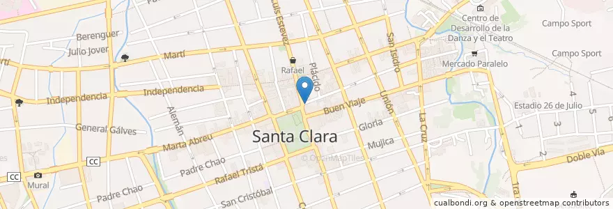 Mapa de ubicacion de Cafétéria Don Pedro en Küba, Villa Clara, Santa Clara, Ciudad De Santa Clara.