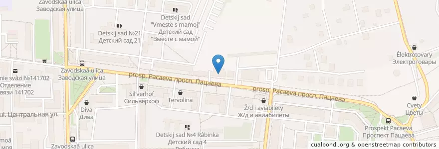 Mapa de ubicacion de МКБ en Rusland, Centraal Federaal District, Oblast Moskou, Городской Округ Долгопрудный.