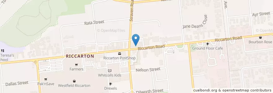 Mapa de ubicacion de Dimitris en Nuova Zelanda, Canterbury, Christchurch City, Halswell-Hornby-Riccarton Community.