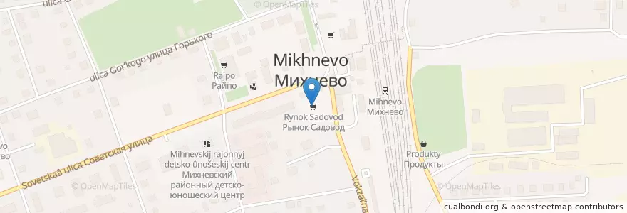 Mapa de ubicacion de Рынок Садовод en Rusia, Distrito Federal Central, Óblast De Moscú, Городской Округ Ступино.