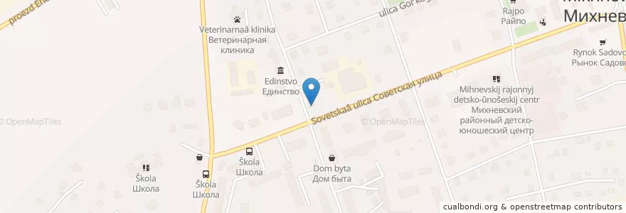 Mapa de ubicacion de Михневская взрослая библиотека #22 en Russia, Central Federal District, Moscow Oblast, City District Stupino.