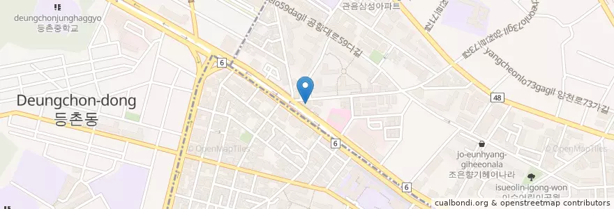 Mapa de ubicacion de 미소족발 en Coreia Do Sul, Seul.