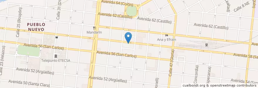 Mapa de ubicacion de José Antonio Saco en Cuba, Cienfuegos, Cienfuegos, Ciudad De Cienfuegos.