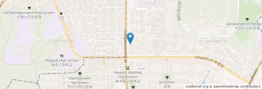 Mapa de ubicacion de 신한은행 en كوريا الجنوبية, سول, 강서구.