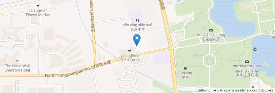 Mapa de ubicacion de Jilu Bookstore en 中国, 北京市, 河北省, 朝阳区 / Chaoyang.