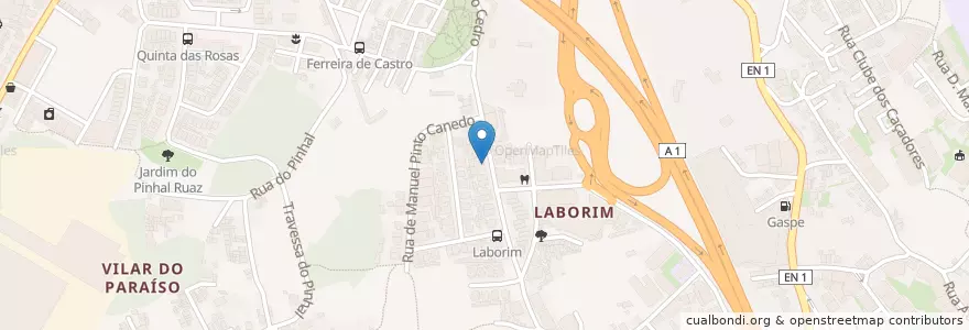 Mapa de ubicacion de Porta Alta en ポルトガル, ノルテ, Área Metropolitana Do Porto, Porto, Vila Nova De Gaia, Mafamude E Vilar Do Paraíso.