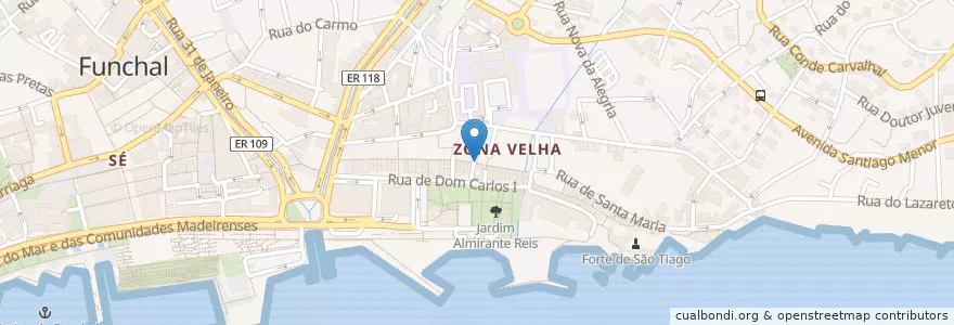 Mapa de ubicacion de Taberna Ruel en 포르투갈, Funchal (Santa Maria Maior).