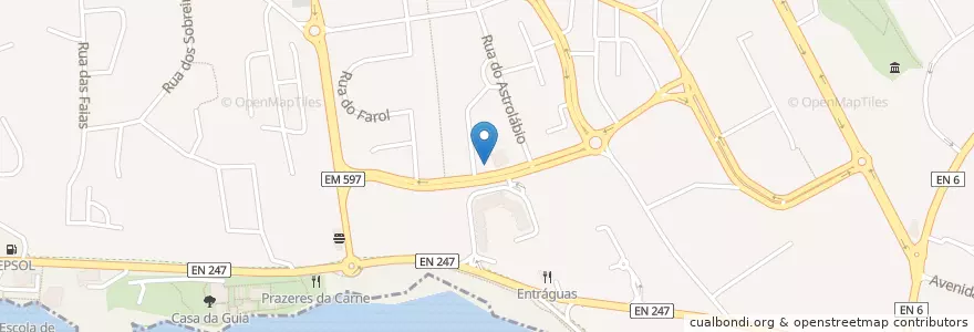 Mapa de ubicacion de Sacolinha en ポルトガル, Área Metropolitana De Lisboa, Lisboa, Grande Lisboa, Cascais, Cascais E Estoril.