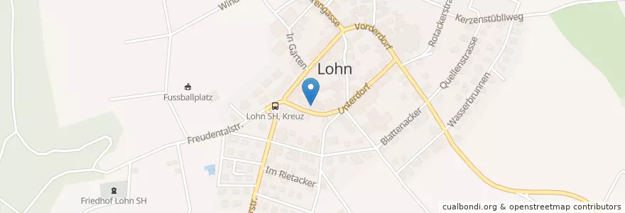 Mapa de ubicacion de Restaurant Sternen en 스위스, Schaffhausen, Lohn (Sh).