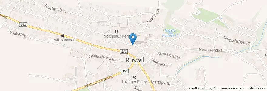 Mapa de ubicacion de Gemeindehaus Ruswil en İsviçre, Luzern, Ruswil.