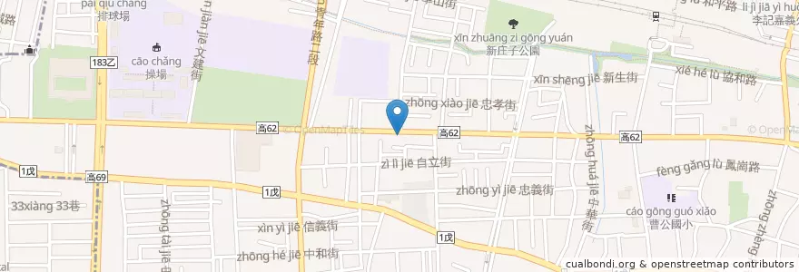 Mapa de ubicacion de Two PESOS en Taiwan, Kaohsiung, 鳳山區.