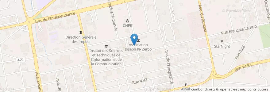 Mapa de ubicacion de Bon The en Burkina Faso, Centre, Kadiogo, Ouagadougou.