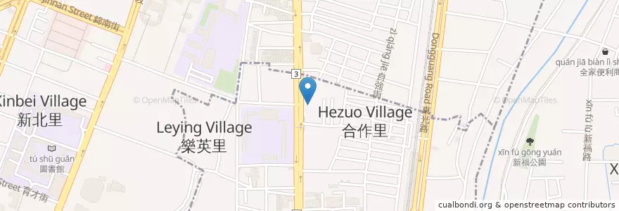 Mapa de ubicacion de 力行教會 en 台湾, 台中市.