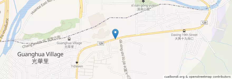 Mapa de ubicacion de PON。糰糰 en Tayvan, Taichung, 太平區.