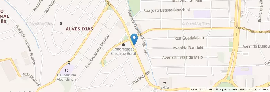 Mapa de ubicacion de Droga Neide en 브라질, 남동지방, 상파울루, Região Geográfica Intermediária De São Paulo, Região Metropolitana De São Paulo, Região Imediata De São Paulo, São Bernardo Do Campo.