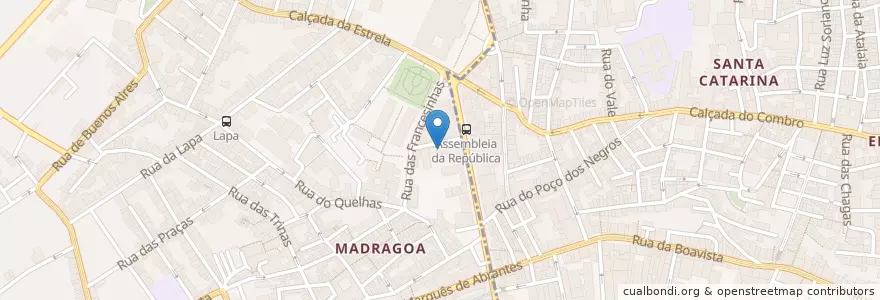 Mapa de ubicacion de Downunder en Portugal, Área Metropolitana De Lisboa, Lisboa, Grande Lisboa, Lisboa, Estrela.