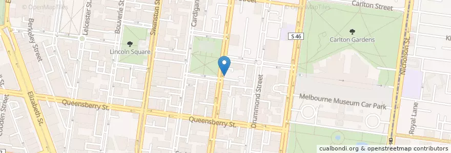 Mapa de ubicacion de Bar Centrale en Australien, Victoria, City Of Melbourne.
