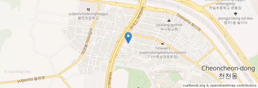 Mapa de ubicacion de 예국향 en 大韓民国, 京畿道, 水原市, 長安区.