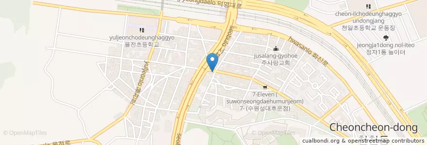 Mapa de ubicacion de 경성주막 (성대직영점) en South Korea, Gyeonggi-Do, Suwon-Si, 장안구.