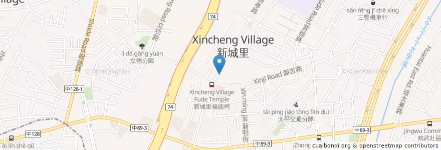 Mapa de ubicacion de 食在幸福魯肉飯 en Taiwán, Taichung, 太平區.