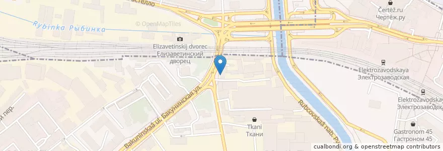 Mapa de ubicacion de Шашлычный дворик en Rusia, Distrito Federal Central, Москва.