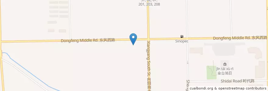 Mapa de ubicacion de Baoding No. 2 Hospital en Cina, Hebei, 保定市, 竞秀区, 先锋街道.