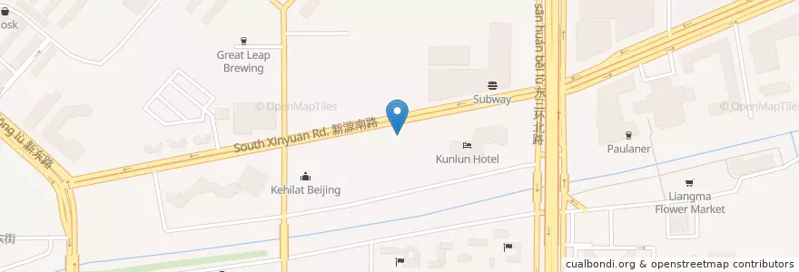 Mapa de ubicacion de Caffe Pascucci en 中国, 北京市, 河北省, 朝阳区.