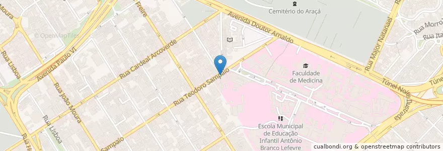 Mapa de ubicacion de Farma Ponte en ブラジル, 南東部地域, サンパウロ, Região Geográfica Intermediária De São Paulo, Região Metropolitana De São Paulo, Região Imediata De São Paulo, サンパウロ.