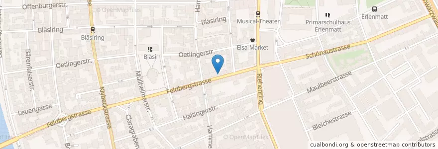 Mapa de ubicacion de SMUK Café Bar en スイス, Basel-Stadt, Basel.