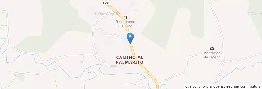 Mapa de ubicacion de Villa Palmarito Albe&Yiganys en كوبا, Pinar Del Río, Viñales.