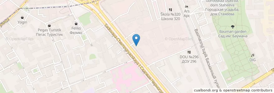 Mapa de ubicacion de Бонамедика en Rusia, Distrito Federal Central, Москва, Distrito Administrativo Central, Басманный Район, Красносельский Район.