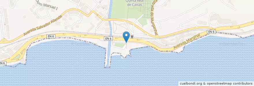 Mapa de ubicacion de Chafariz en Portogallo, Área Metropolitana De Lisboa, Lisbona, Grande Lisboa, Oeiras, Oeiras E São Julião Da Barra, Paço De Arcos E Caxias.