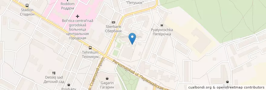 Mapa de ubicacion de Арт Кафе en روسيا, Центральный Федеральный Округ, محافظة موسكو, Городской Округ Ивантеевка.